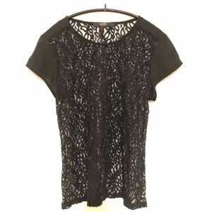 Bcbg Paris black lace top small